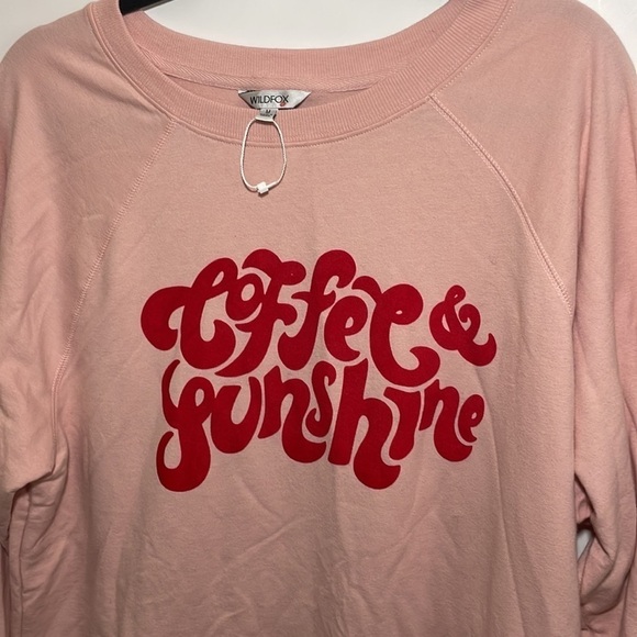 Wildfox M Coffee & Sunshine Statement Sweatshirt - Picture 6 of 8